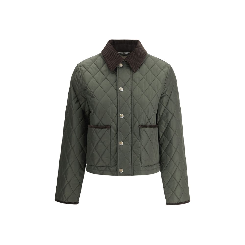 Burberry Quilts Jacket/S/Green