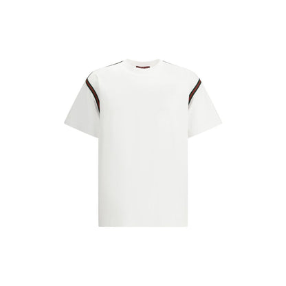 Gucci T-Shirt with iconic bands/M/White