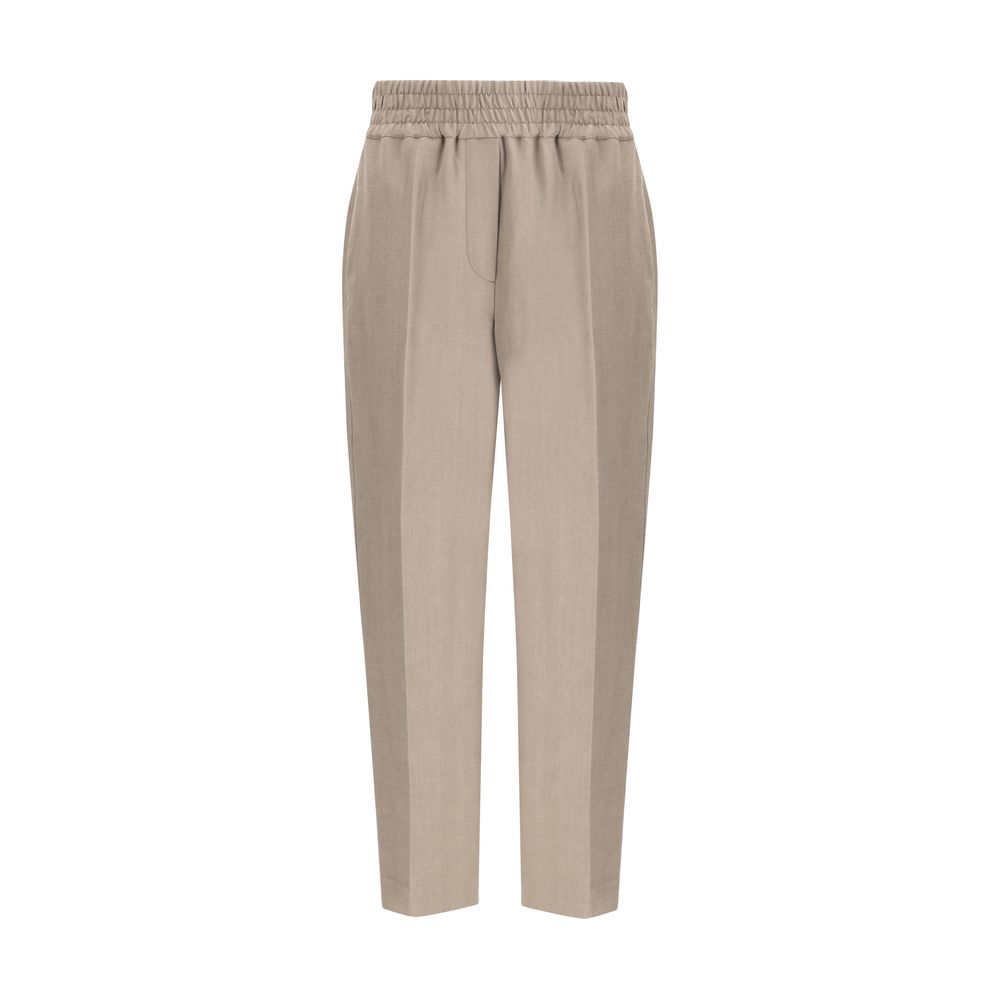 Brunello Cucinelli Cotton Trousers/IT42 | L/Brown