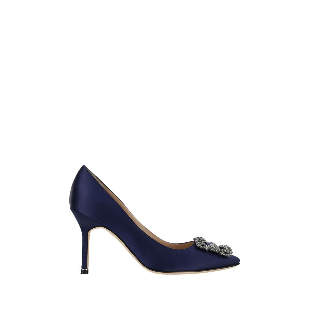 Manolo Blahnik Hangisi Pumps/EU37.5/US7.5/Blue