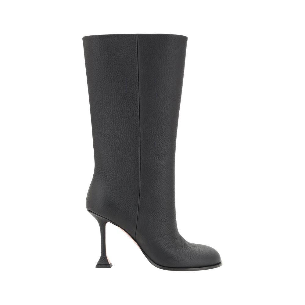 Amina Muaddi Liya Boots/EU36/US6/Black