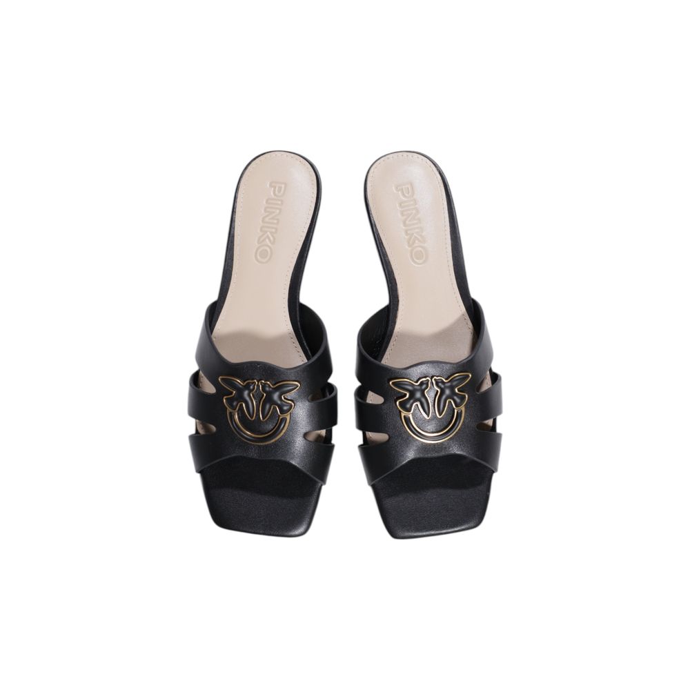 PINKO PINKO Black Leather Sandal/EU39/US9/Black