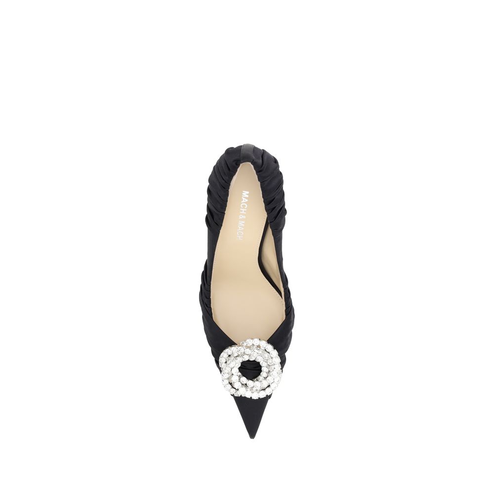 MACH &amp; MACH Galaxy Satin Pumps/EU40/US10/Black