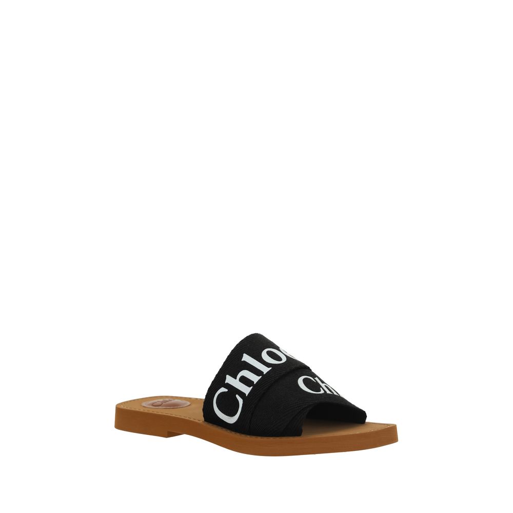 Chloé Chloé Woody Sandals/EU39/US9/Black