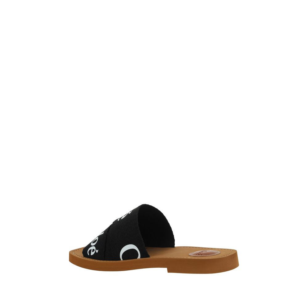 Chloé Chloé Woody Sandals/EU37/US7/Black