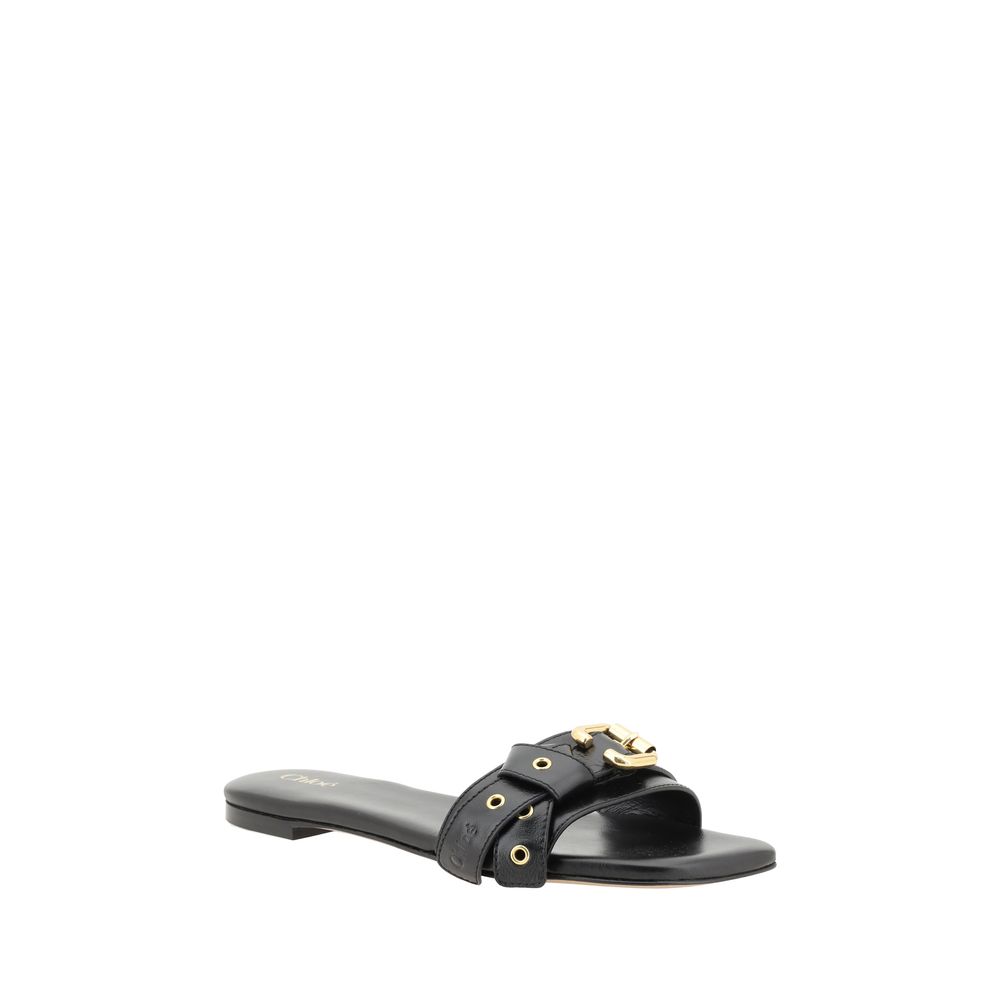 Chloé Chloé Mae Sandals/EU38/US8/Black