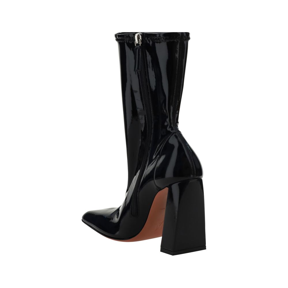 Amina Muaddi Marine Ankle Boots/EU39/US9/Black