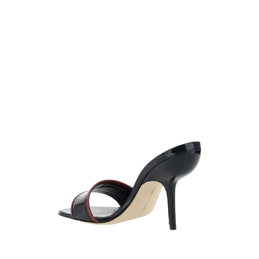 Manolo Blahnik Helamu Sandals/EU38.5/US8.5/Black