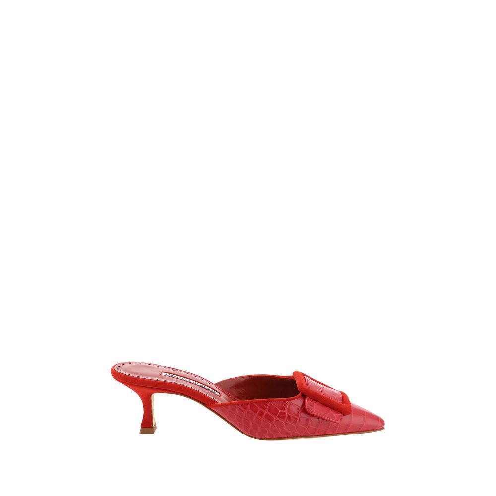 Manolo Blahnik Maysalebi Pumps/EU37/US7/Red