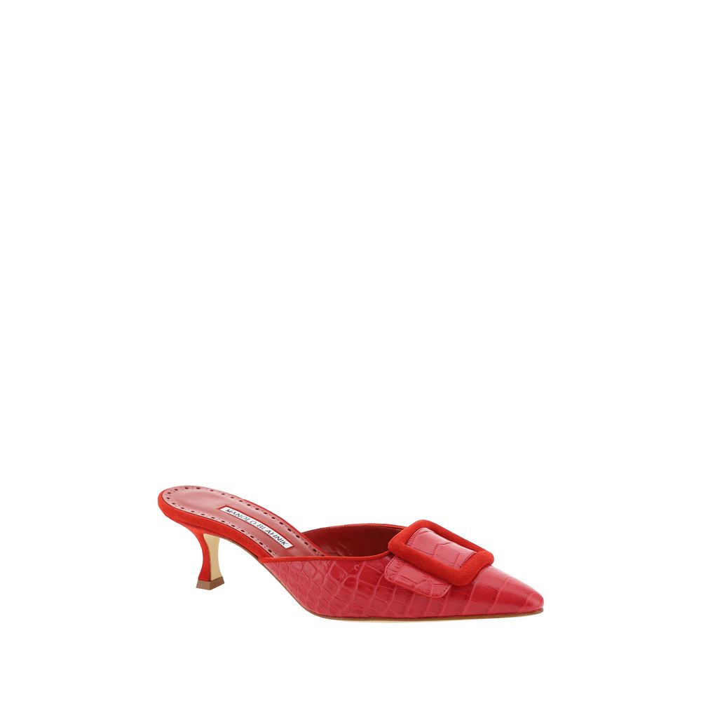 Manolo Blahnik Maysalebi Pumps/EU37/US7/Red