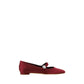 Manolo Blahnik Mary Jane Ballerinas/EU36.5/US6.5/Bordeaux