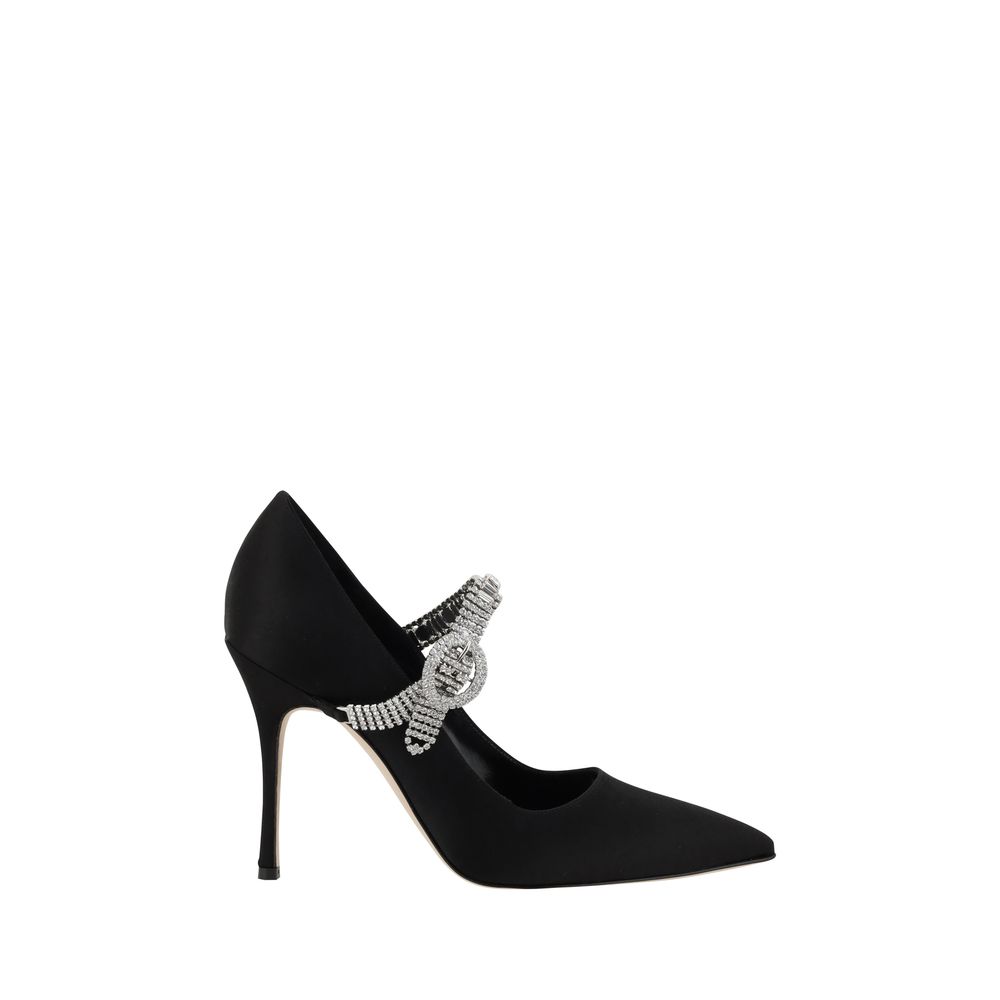 Manolo Blahnik Hamedi Pumps/EU38/US8/White