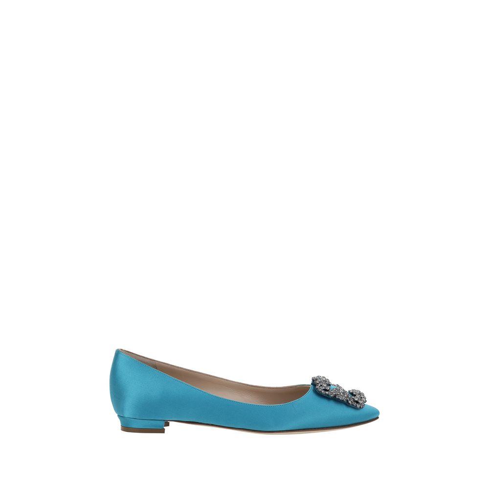 Manolo Blahnik Manolo Blahnik Hangisi Ballerinas/EU38.5/US8.5/Blue