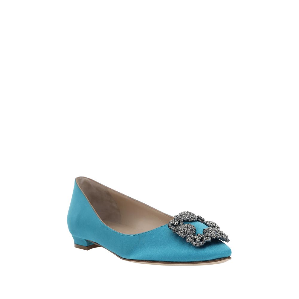 Manolo Blahnik Manolo Blahnik Hangisi Ballerinas/EU38.5/US8.5/Blue