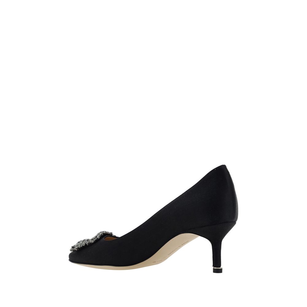 Manolo Blahnik Hangisi Pumps/EU35/US5/Black