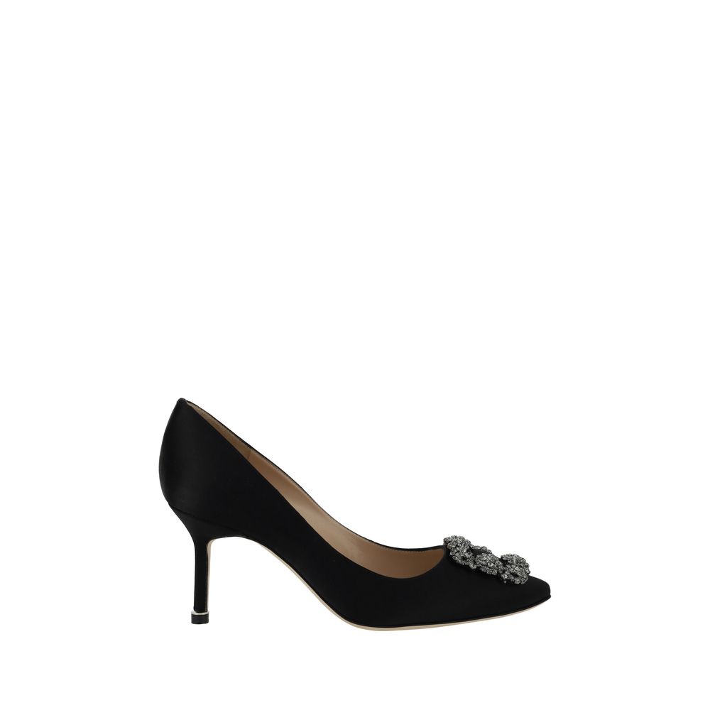 Manolo Blahnik Hangisi Pumps/EU38.5/US8.5/Black