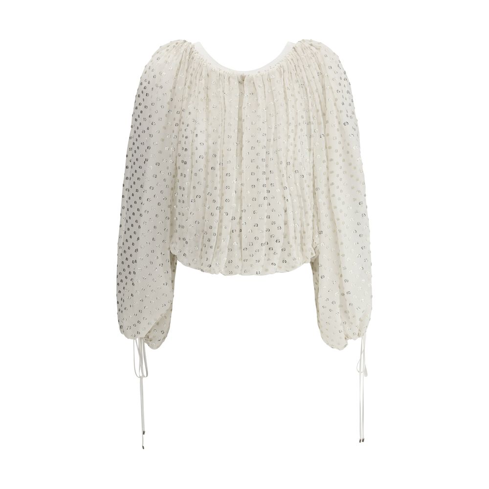 Chloé Chloé Off-Shoulder Shirt/IT36 | XS/White