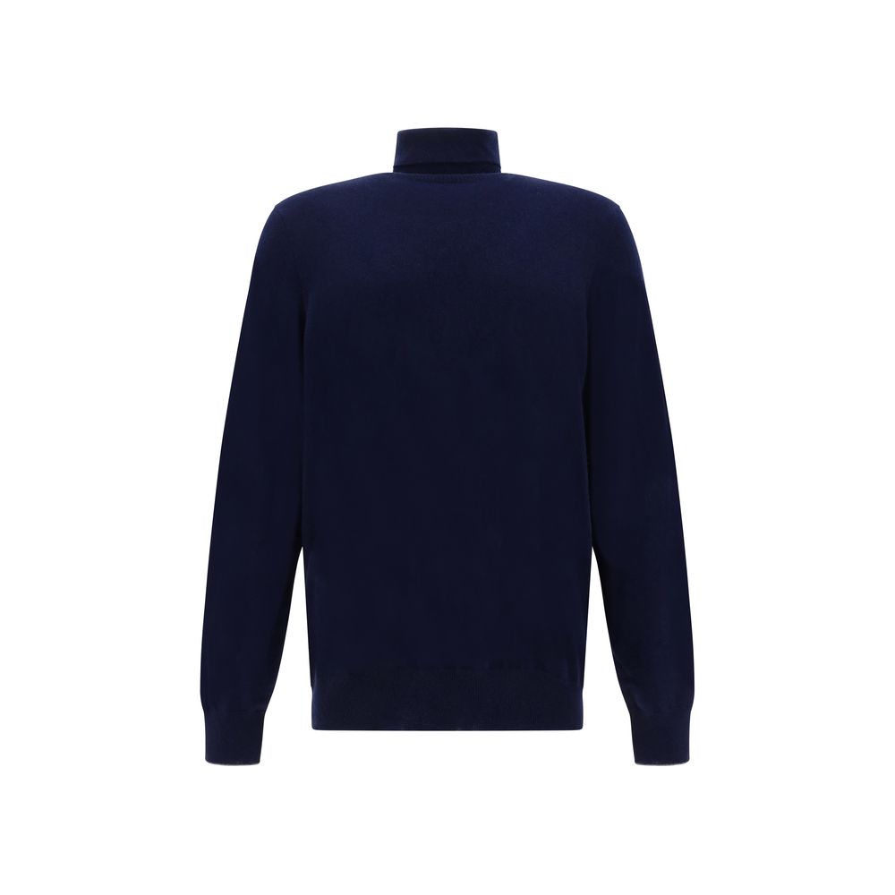 Brunello Cucinelli Turtleneck Sweater/IT48 | M/Blue