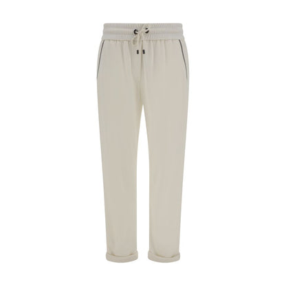 Brunello Cucinelli Brunello Cucinelli Pants with embellishments/M/White