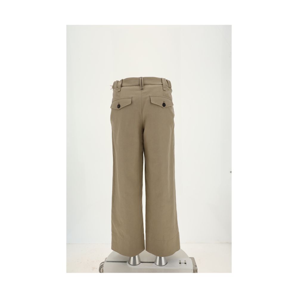 Brunello Cucinelli Cotton Pants/IT42 | L/Beige