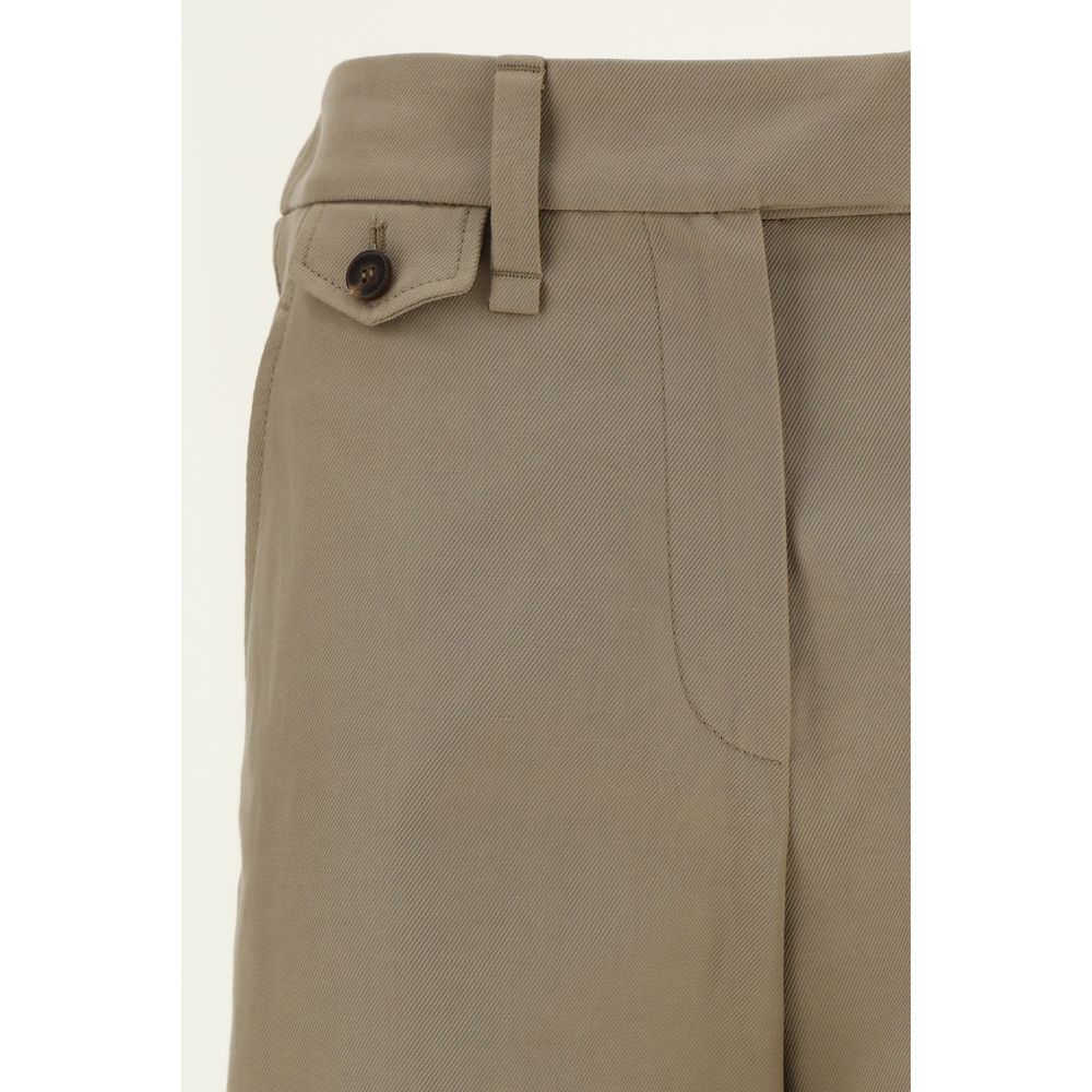 Brunello Cucinelli Cotton Pants/IT42 | L/Beige