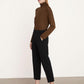 Vince Mid-Rise Wool-Blend Cuffed Trousers - Black - 12