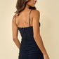 Blue Blush Black Mesh Boned Bodycon / M NWOT