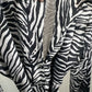 Ena Pelly Ashleigh Long Sleeve Shirt Mini Dress Animal Black Multi/Zebra Print/Size 10