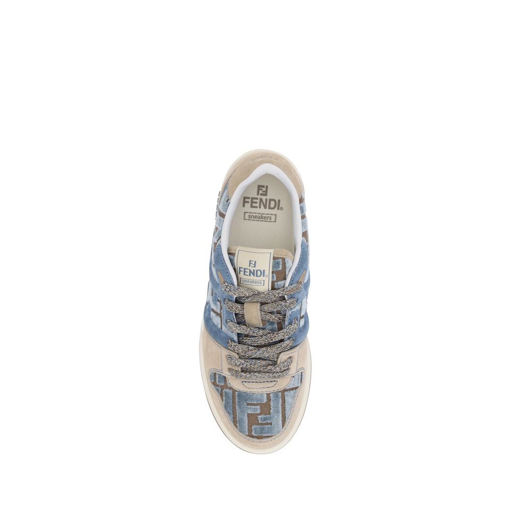 Fendi Logoed Sneakers/EU38.5/US8.5/Multicolor