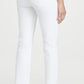 Paige Brigitte Raw Hem Distressed Straight Leg Jean - /White