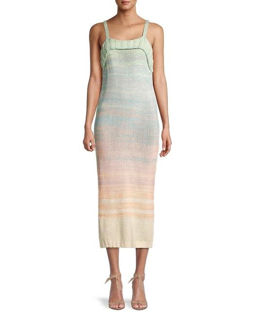 525 America Knit Ombre Midi Dress