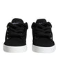 Dolce & Gabbana Dolce & Gabbana Black Portofino Low Top Sneakers Shoes/EU37/US7/Black/White