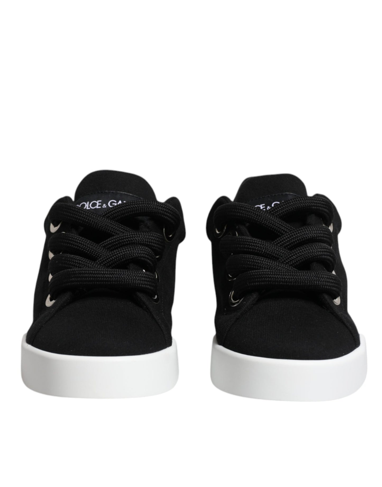 Dolce & Gabbana Dolce & Gabbana Black Portofino Low Top Sneakers Shoes/EU37/US7/Black/White