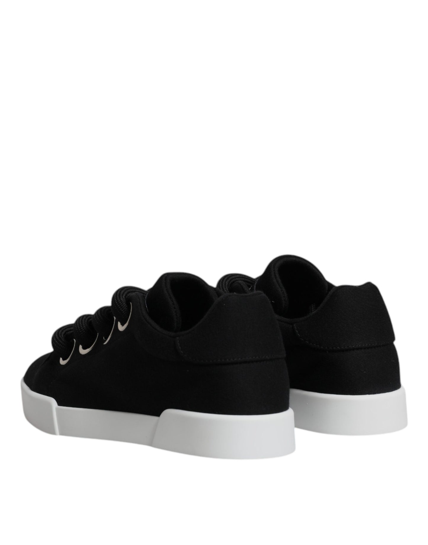 Dolce & Gabbana Dolce & Gabbana Black Portofino Low Top Sneakers Shoes/EU37/US7/Black/White