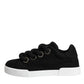 Dolce & Gabbana Dolce & Gabbana Black Portofino Low Top Sneakers Shoes/EU37/US7/Black/White