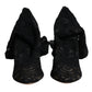 Dolce & Gabbana Dolce & Gabbana Black Stretch Socks Taormina Lace Boots Shoes/EU39/US9/Black