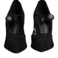 Dolce & Gabbana Dolce & Gabbana Black Lace Crystals Mary Jane Pumps Shoes/EU41/US11/Black