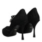 Dolce & Gabbana Dolce & Gabbana Black Lace Crystals Mary Jane Pumps Shoes/EU41/US11/Black