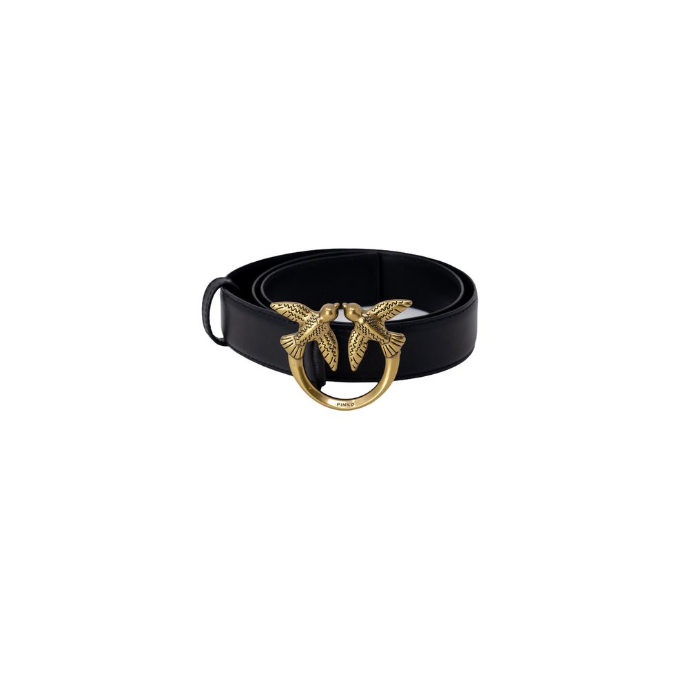 PINKO PINKO Black Leather Belt/M/Black