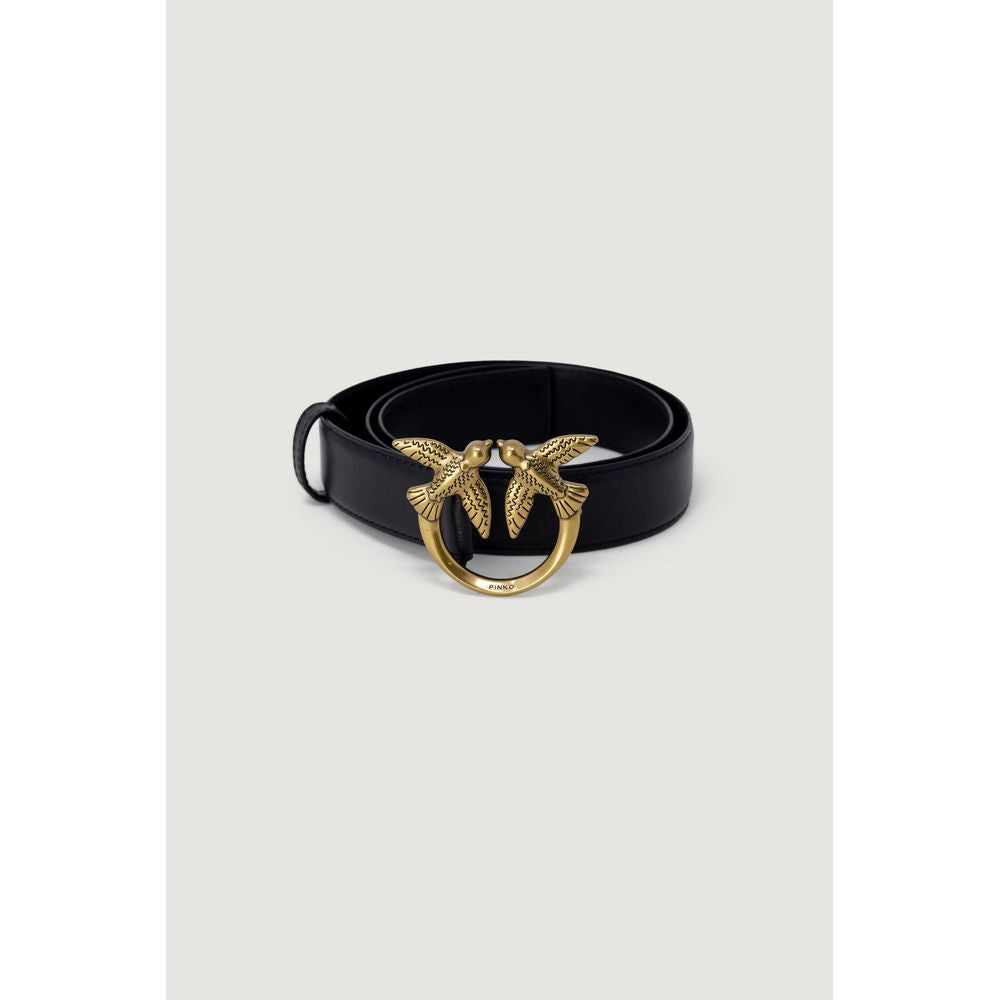 PINKO PINKO Black Leather Belt/S/Black