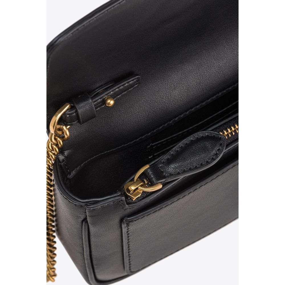 PINKO PINKO Black Leather Handbag/one size/Black