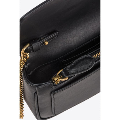 PINKO PINKO Black Leather Handbag/one size/Black