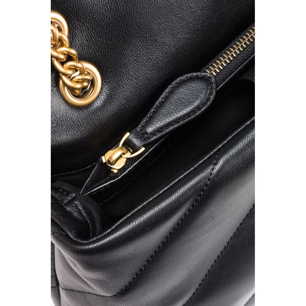 PINKO PINKO Black Leather Handbag/one size/Black