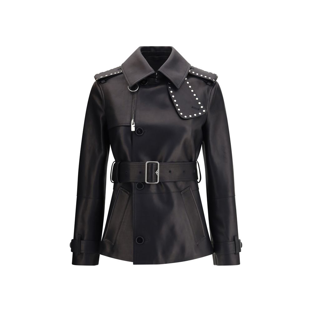 Burberry Leather Jacket/6/Black