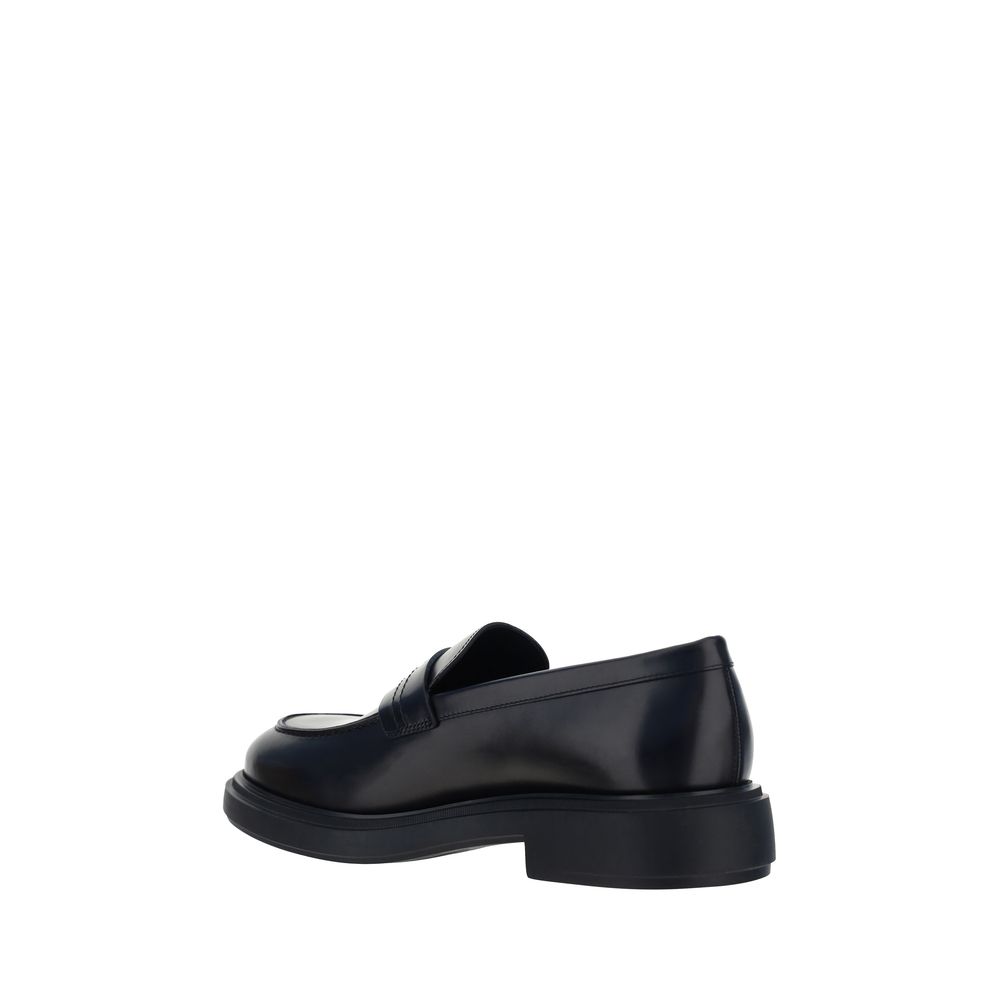 Ferragamo Penny Loafers/EU41/US8/Black