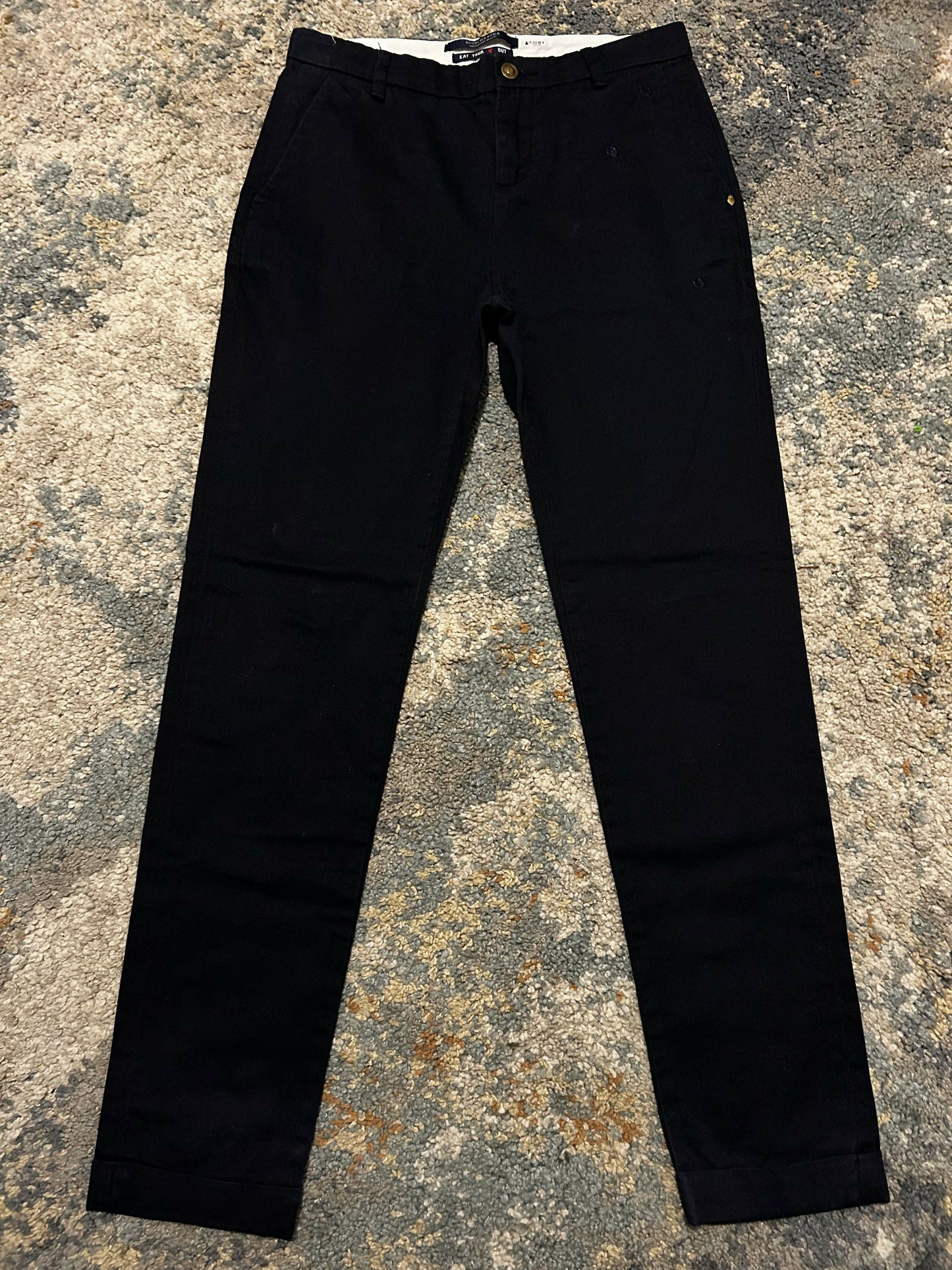 Scotch & Soda Mid-Rise Chino Pants-Navy-24