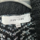 John & Jenn Intarsia Open Front Cardigan - Blue Multi - M