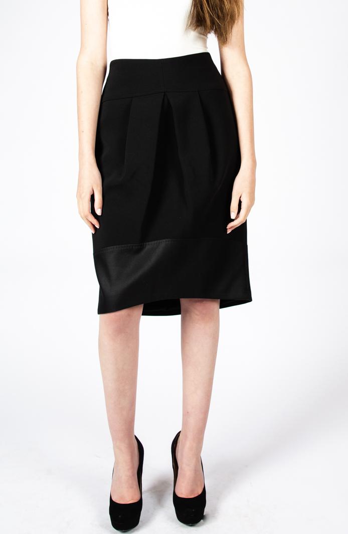 Amanda Wakeley Mid-Rise Pleated Aline Skirt