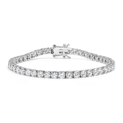 Haus of Brilliance 14K White Gold 2.00 Cttw Prong Set Lab Grown Round Diamond Classic Tennis Bracelet (F-G Color, VS2-SI1 Clarity) - 7.25&quot;