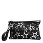 Dolce & Gabbana Dolce & Gabbana Black White Stars Pattern Clutch Pouch Bag/one size/Black and White